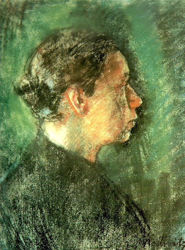 kathe kollwitz sjalvportratt i profil till hoger china oil painting image